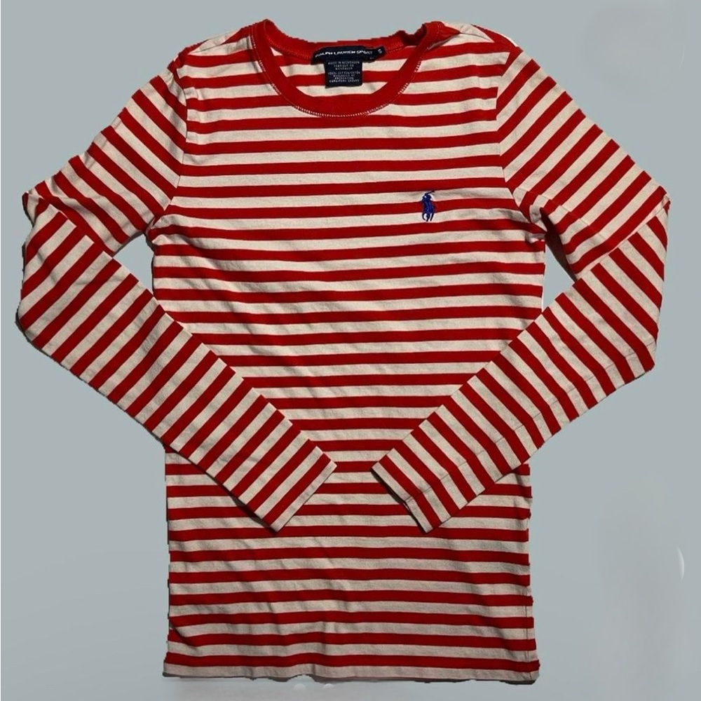 Vintage Polo by Ralph Lauren Striped Long-Sleeved Tee